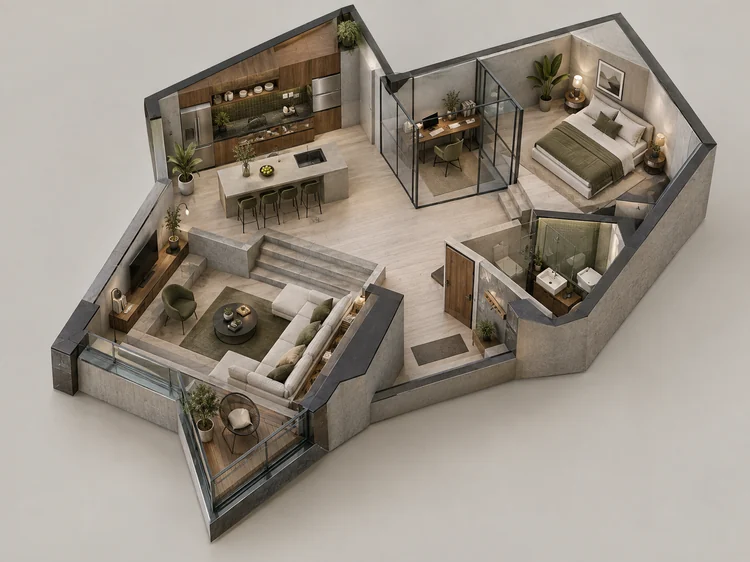 3D Isometric style preview