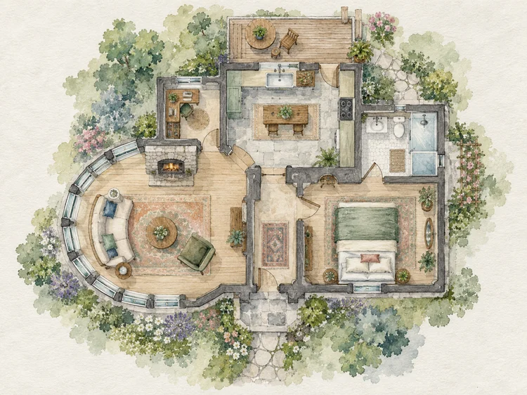 Watercolor style preview